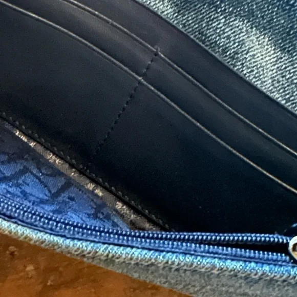 Vintage Dior Denim Long Saddle Wallet - Picture 13 of 15